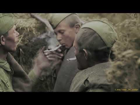 Военные песни ☭ На безымянной высоте ☭ кадры цветной хроники