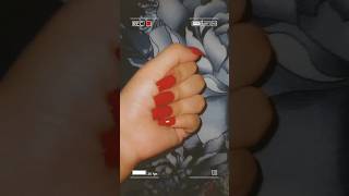 Red nail polish kesi lag rahi ?? # short video # fyv # Youtube short