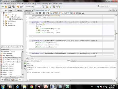Find length of String using NetBean IDE
