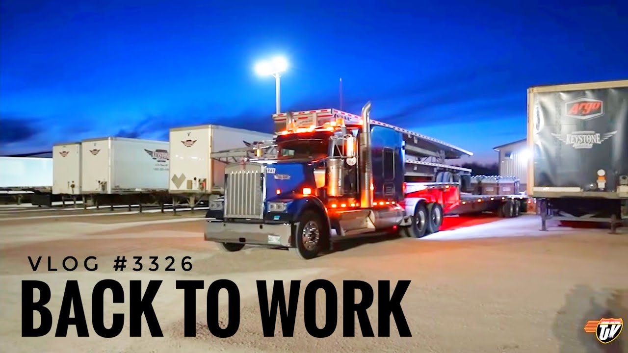 BACK TO WORK | My Trucking Life | Vlog #3326 - YouTube