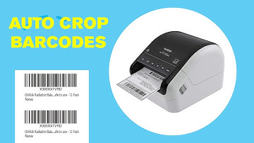 Auto Print FBA Barcodes on Brother Printers with Auto Crop  -  (and not only Amazon Labels)
