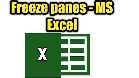 Freeze panes - MS Excel | #freezepanes #excel