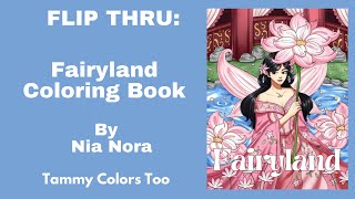 New Release! Flip Thru: Fairyland Coloring Book by Nia Nora screenshot 4