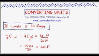 On Converting Units (TANTON Mathematics)