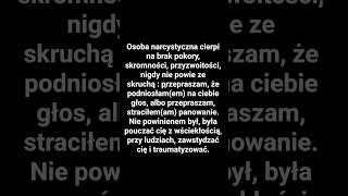 Narcystyczny brak pokory.