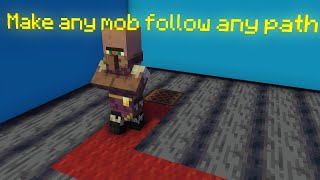 How to make a mob follow a path in Minecraft Bedrock Edition! || Anni Boy