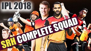 IPL auction 2018 : SRH Team 2018 | Sunrisers Hyderabad COMPLETE SQUAD with Price | वनइंडिया हिंदी