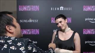 Famous Grace Caroline Currey Carpet Interview at Prime Video's Run Sweetheart Run | Screamfest 2022 Profile
