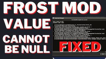 HOW TO FIX FIFA 19 FROSTY MOD MANAGER[VALUE CANNOT BE NULL] IN 2022
