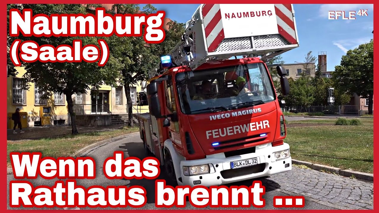 🆘️Feuer im Rathaus Naumburg🔥Einsatzfahrten🚨Einsatzübung Feuerwehr und Deutsches Rotes Kreuz🚒🚑