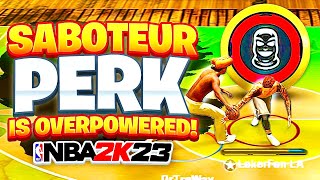 THE TAKEOVER PERK THAT WILL BREAK NBA 2K23 - SABOTEUR TAKEOVER PERK GAMEPLAY