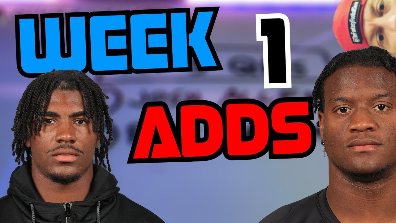 WEEK 1 Waiver Wire Adds.. get these guys now! YouTube