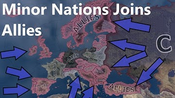 What If European Minor Nations Joined The Allies? Hoi4 Timelapse