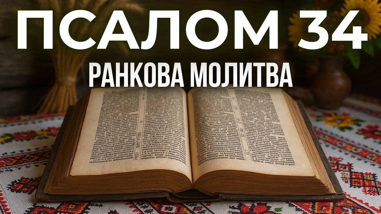 ПСАЛОМ 34 | Молитва коли тебе зрадили і обмовляють | Бог твій Захисник | Ранкова Молитва