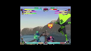 MvC2 99% Dhalsim/Sentinel/Commando  low crush round start wall carry; corner pressure (highlight)
