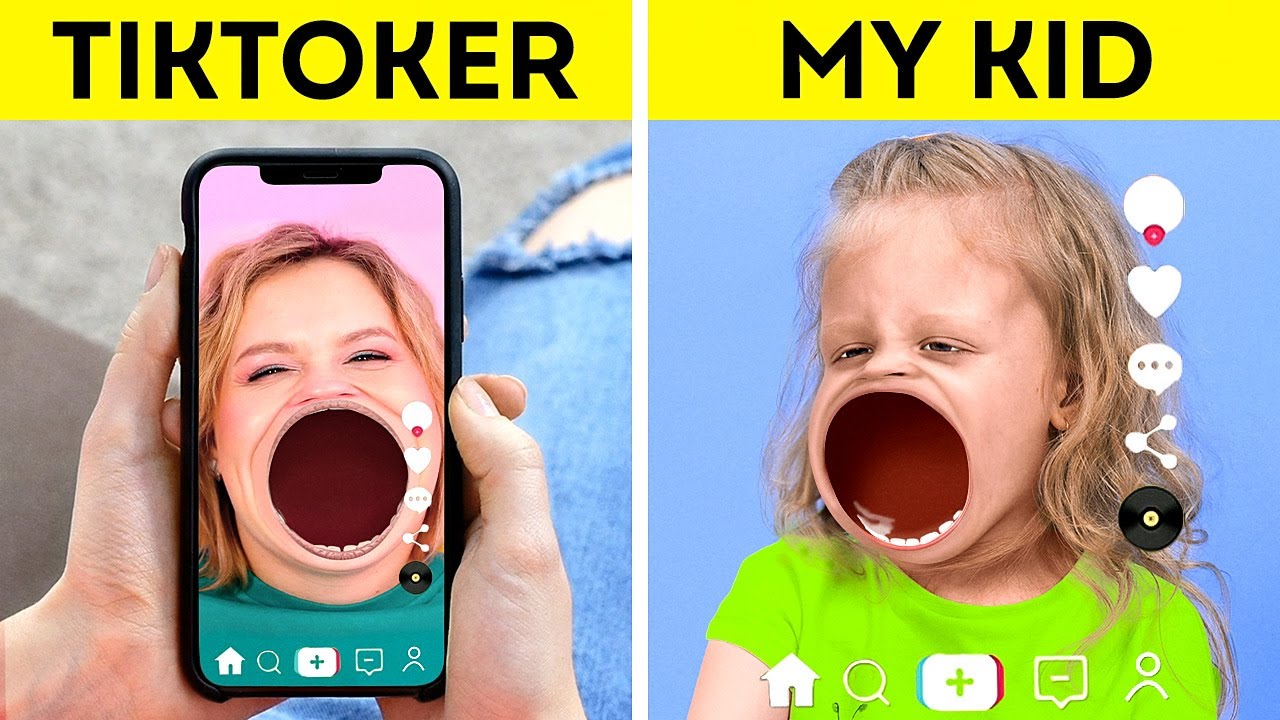 ⁣TIKTOK vs MY KID || How To Be A Cool Parent For Your KIDS