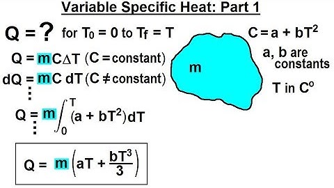 Physics: Ch 23A - Test Your Knowledge: Specific Heat (7 of 10) Variable Specific Heat: Part 1