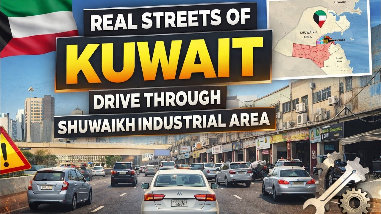 Driving Through Shuwaikh Industrial Area, Kuwait 🇰🇼 | Busy Streets & Local Life