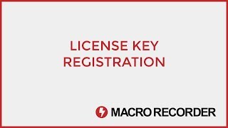 Macro Recorder  - License key registration screenshot 5