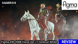 Figma 490 490B Horse Ver 2 Chestnut White Toy Review 4K