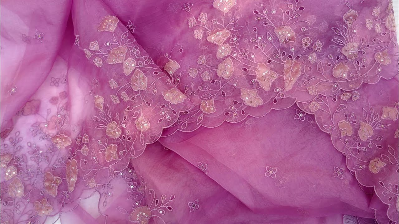Exclusive Applique Work, Cutwork, Embroidery on Organza, bhagalpuri, Linen, Kota Sarees