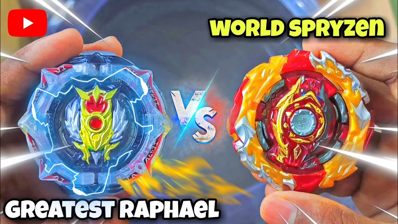 greatest raphael vs world spryzen beyblade fight in real life pocket toon YouTube
