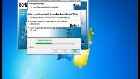 cara menginstall program Delphi 7 agar suport di windows 7, 8, 10 serial 3