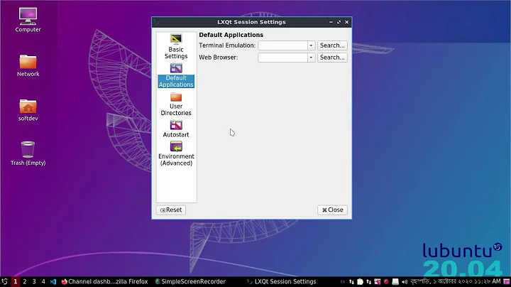 How to add or remove startup applications from GUI in Lubuntu