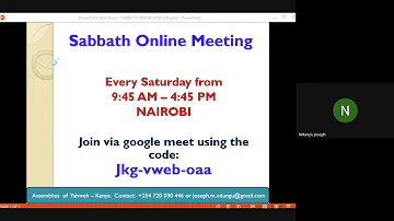 Sabbath Afternoon (Matunda ya Mwili: Ibada ya Sanamu ) 2021 10 16 at 04 55 GMT 7