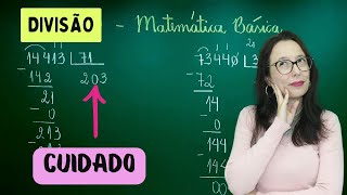 DIVISÃO - MATEMÁTICA BÁSICA - Professora Angela Matemática