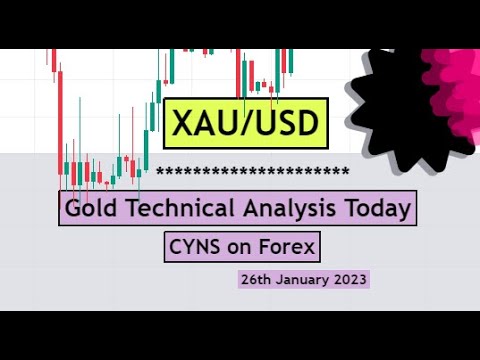 XAUUSD | Gold Technical Analysis for 26th January 2023 by CYNS on Forex