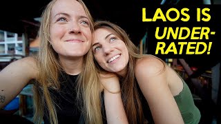 Our FIRST DAY in Vang Vieng, LAOS! (lesbian couple travel vlog)