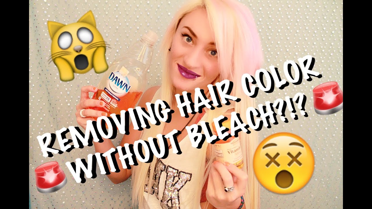 REMOVING HAIR COLOR WITHOUT BLEACH?!? YouTube