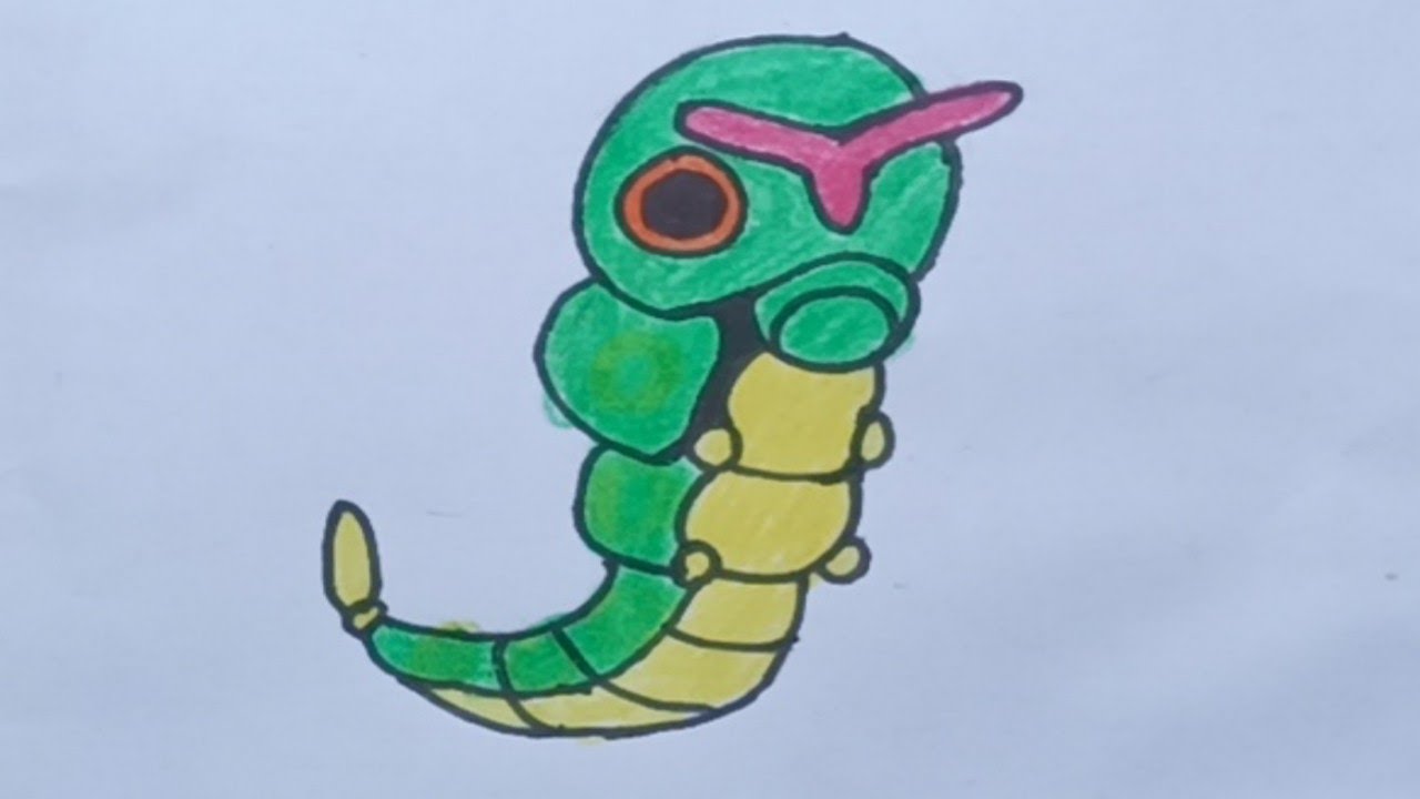 Pokedex Pokemon No. 010 ( Caterpie )
