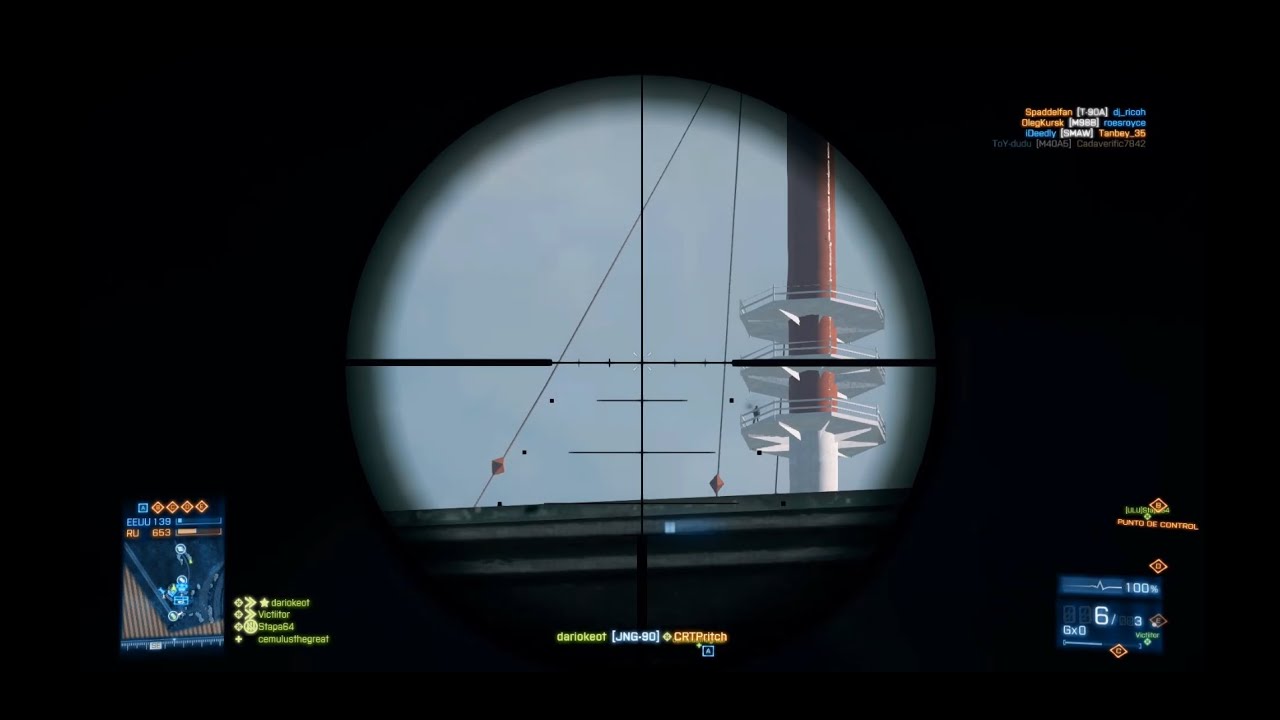 Battlefield 3 PC | Sniper kills montage | Poke LAZER