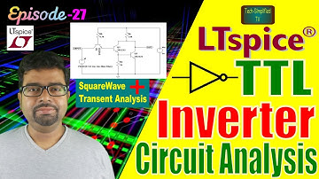 LTSpice (v24): TTL Inverter using NPN BJTs | Response by Transient Analysis