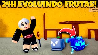 24 Horas Evoluindo Frutas nas Trades do Blox Fruits