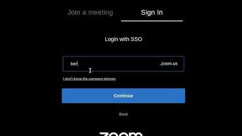 Signing Into Zoom with SSO - Chromebook