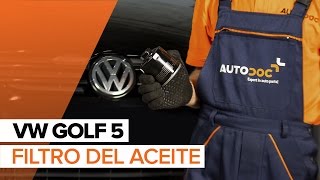 How to replace Oil filters VW GOLF V (1K1) Tutorial