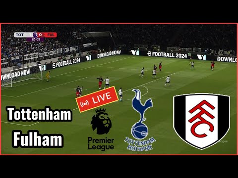 مباراة توتنهام ضد فولهام بث مباشر الدوري الانجليزي اليوم مباراة كرة قدم محاكاة لعبة كمبيوتر