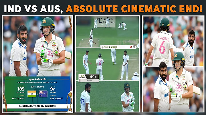 IND vs AUS: Bumrah gets Khawaja in dramatic final over, Ind vs Aus 5th Test Absolute Cinematic End!