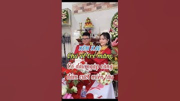 Chú rể trẻ măng cùng cô dâu nhiều vàng