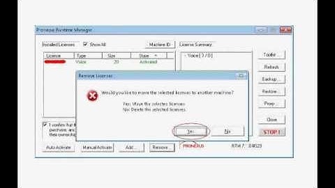 Moving a VBVoice License