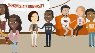 2D animation for The Oregon State University Alumni Association