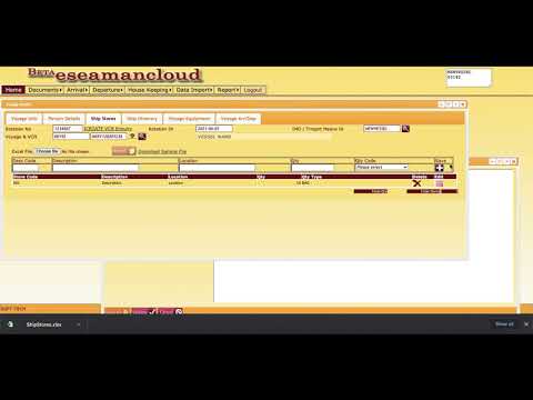 eSeaManCloud Demo - How to create SEI (Sea Entry Inward) for filing under SCMTR