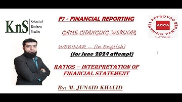 F7 GAME CHANGER WEBINAR -- TIPS FOR RATIO ANALYSIS (HOLLOWAY CO  SEP & DEC23)