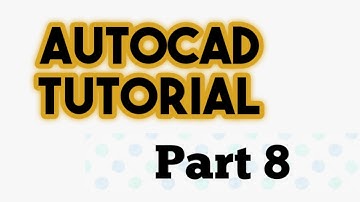 AUTOCAD Tutorial in Urdu for all CAD beginner part 8