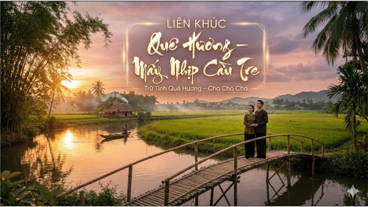 LIÊN KHÚC QUÊ HƯƠNG - MẤY NHỊP CẦU TRE,#giaitriamnhac ,#amthucgiadinh,#cuocsonggiadinh