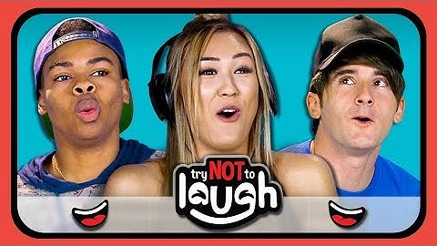 YouTubers React To Try To Watch This Without Laughing or Grinning #8