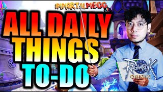 15 THINGS TO DO EVERY DAY!! - RAGNAROK ORIGIN